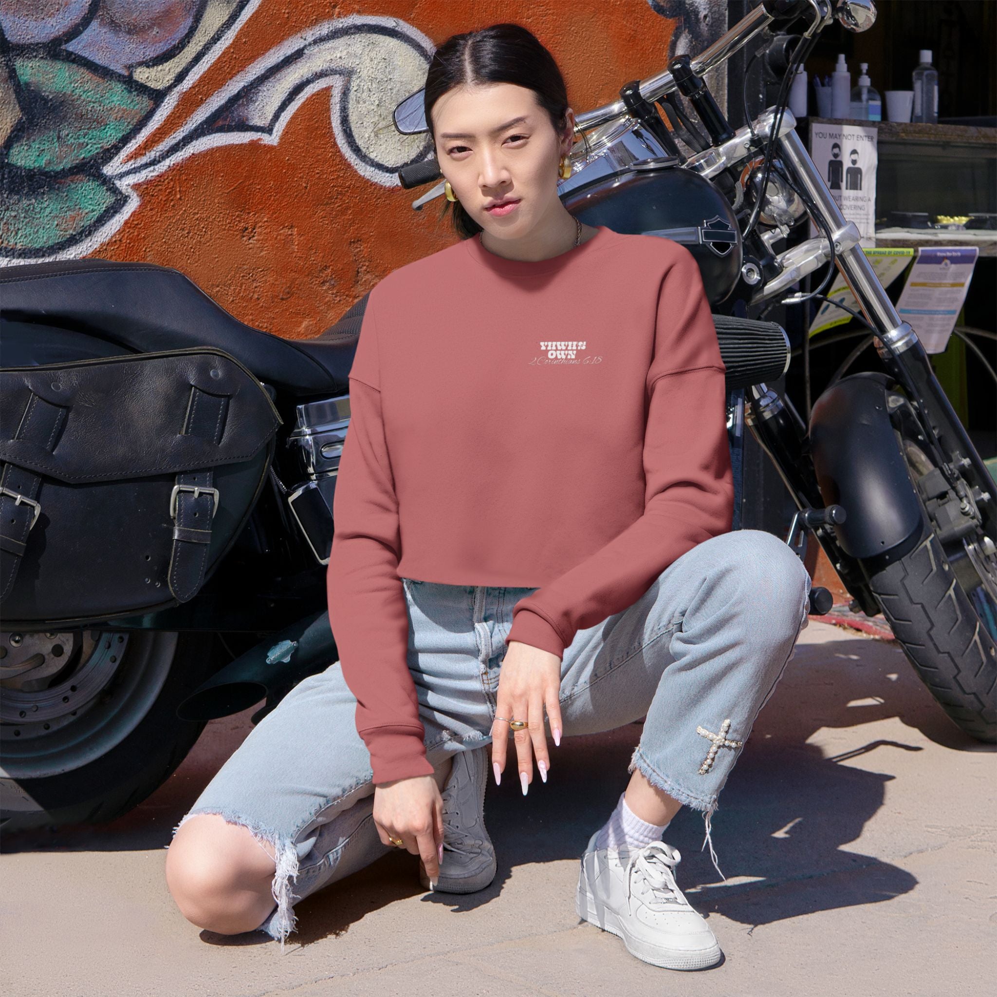 YHWH'S OWN Women's Cropped Sweatshirt