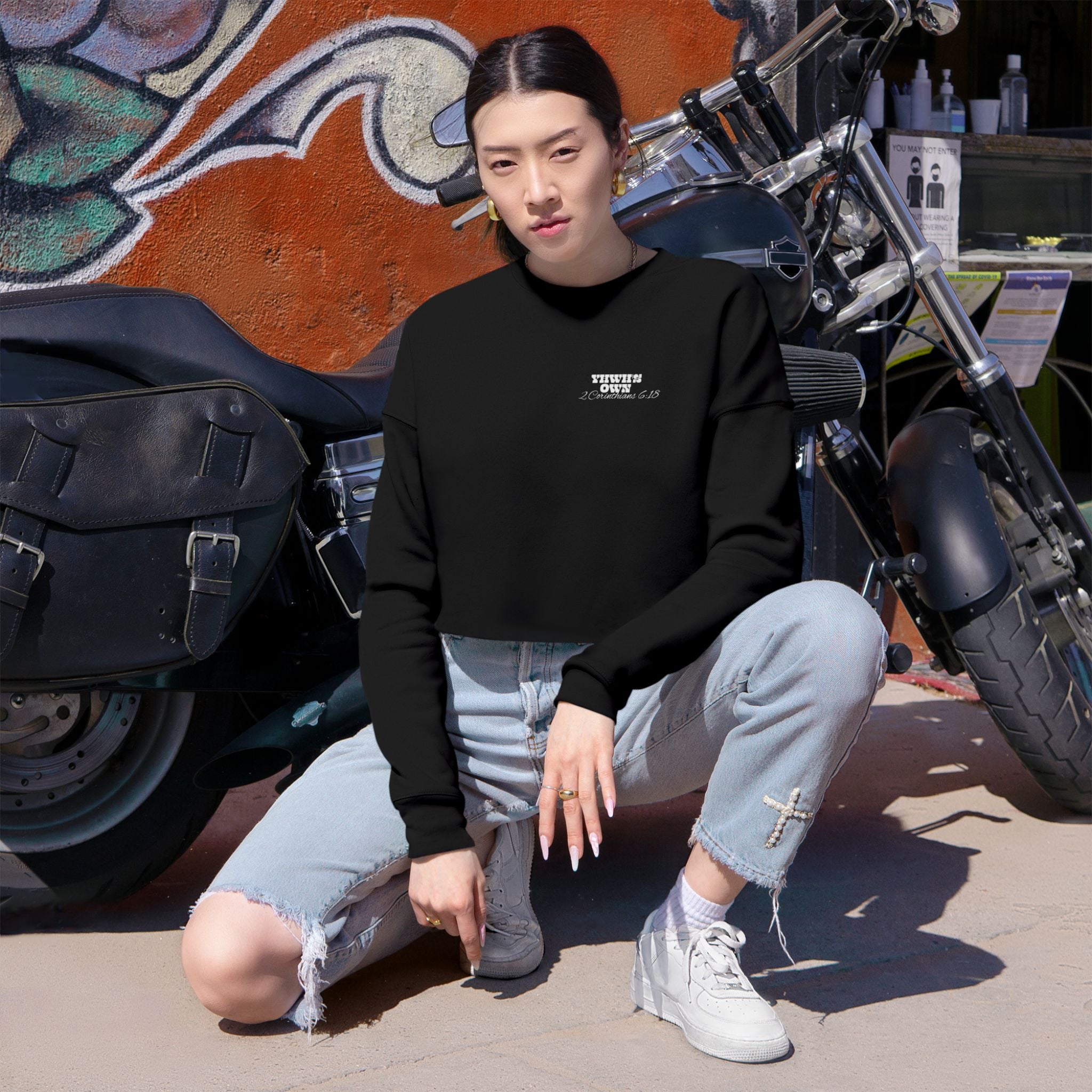 YHWH'S OWN Women's Cropped Sweatshirt