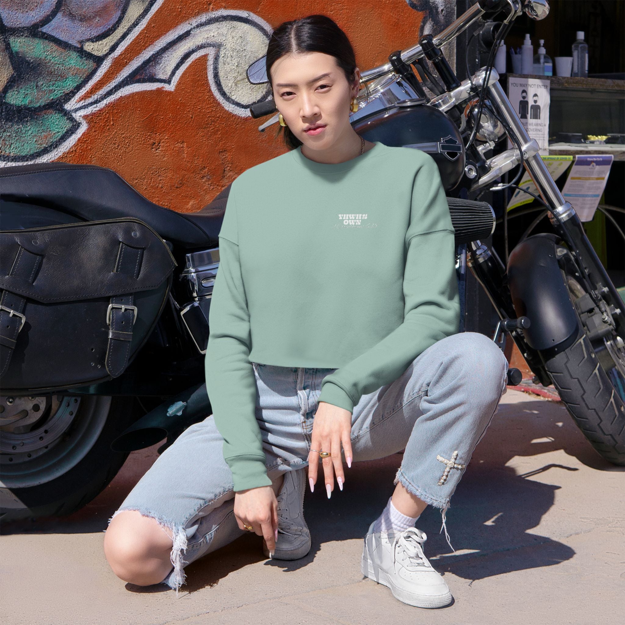YHWH'S OWN Women's Cropped Sweatshirt
