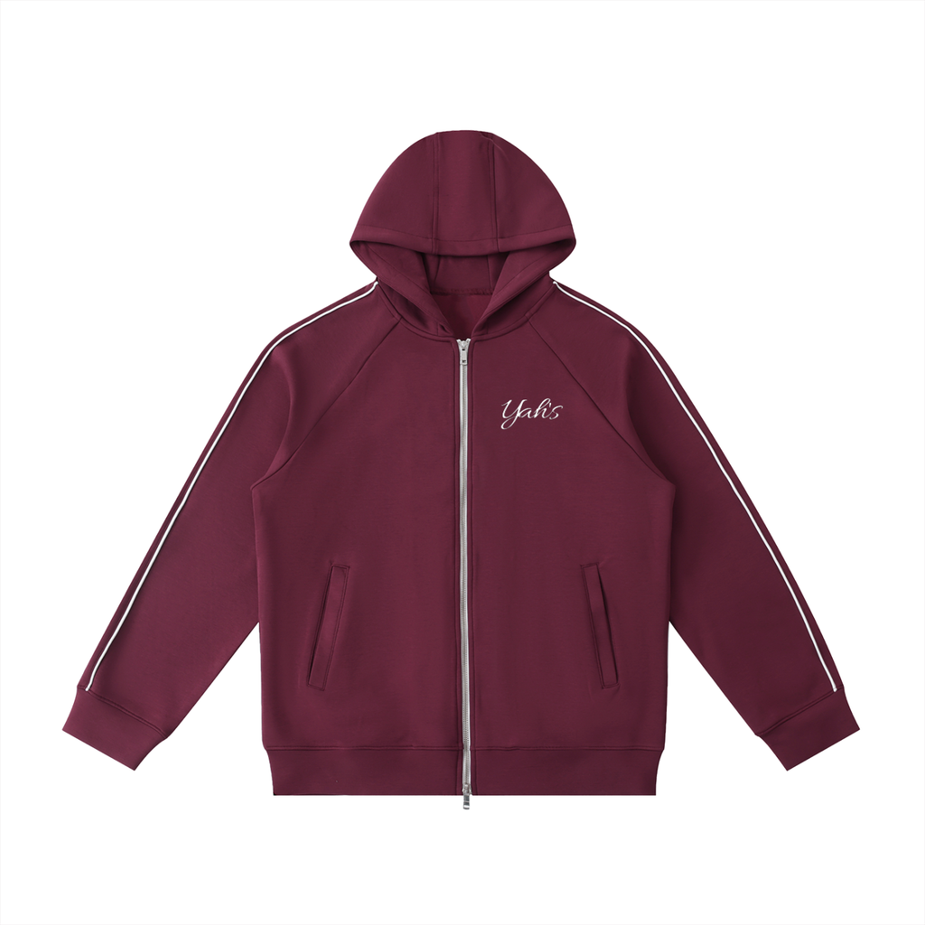 Heavyweight Raglan Sleeve Zip Hoodie