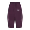 Unisex Piping Fleece Barrel Leg Sweatpants