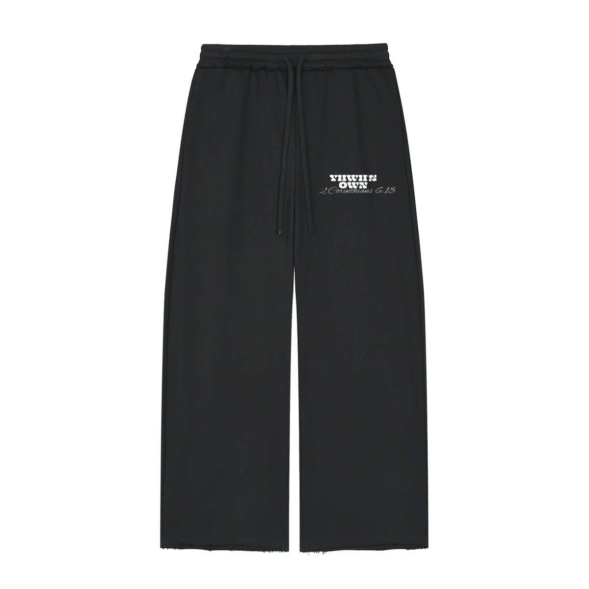 Women’s Wide Leg Raw Edge Sweatpants